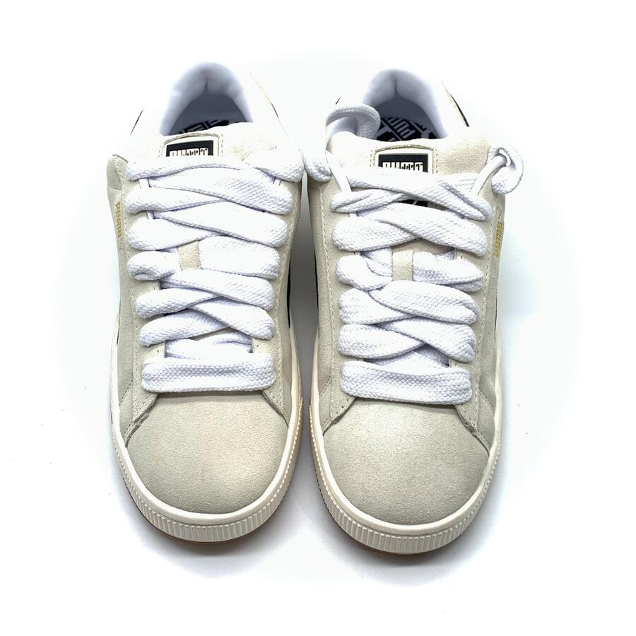 Puma sneaker suade XL w.white-p.black-frosted ivory