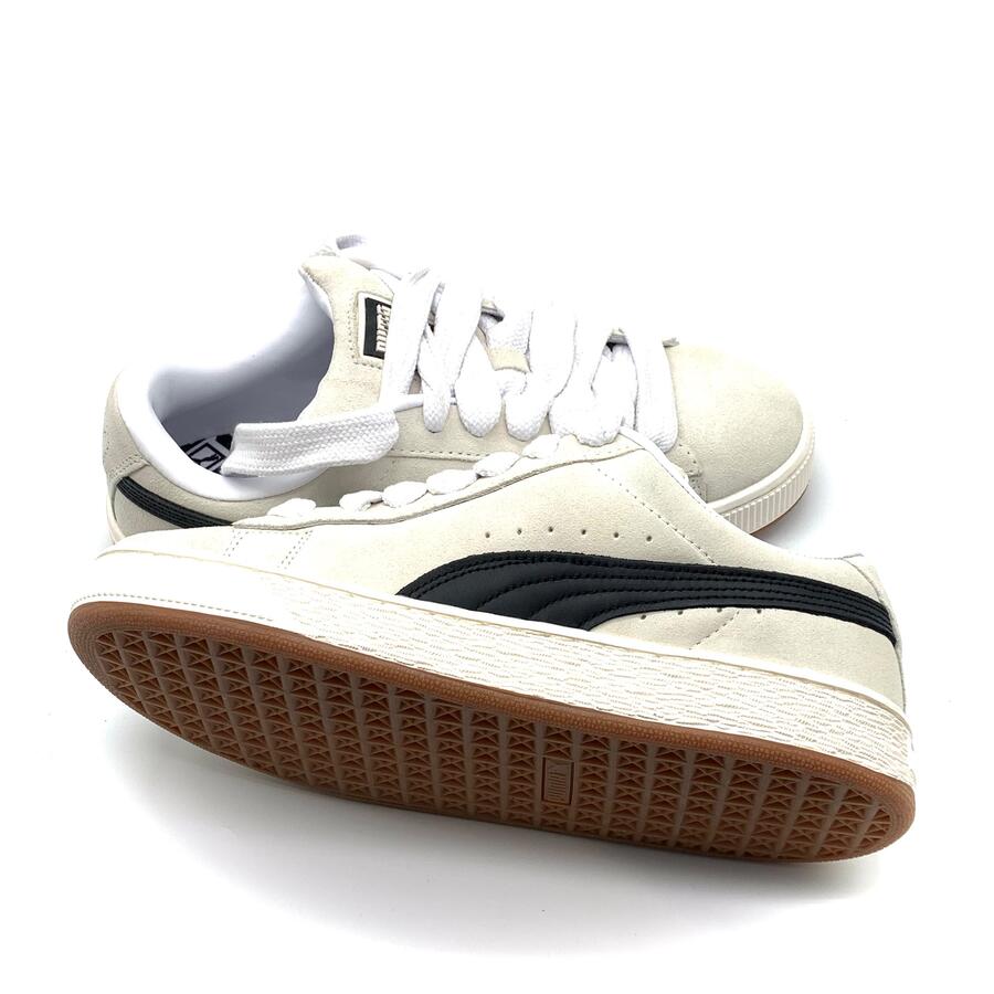 Puma sneaker suade XL w.white-p.black-frosted ivory