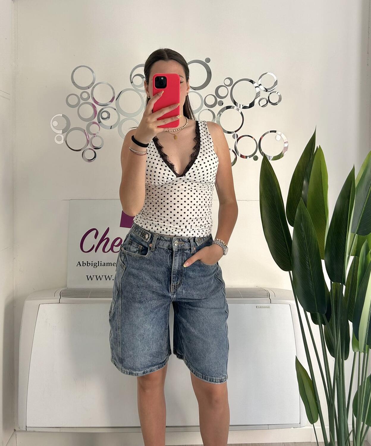 NOVITÀ Bermuda in denim wide leg