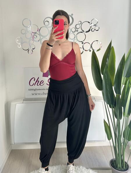NOVITÀ Pantalone in viscosa con cavallo basso