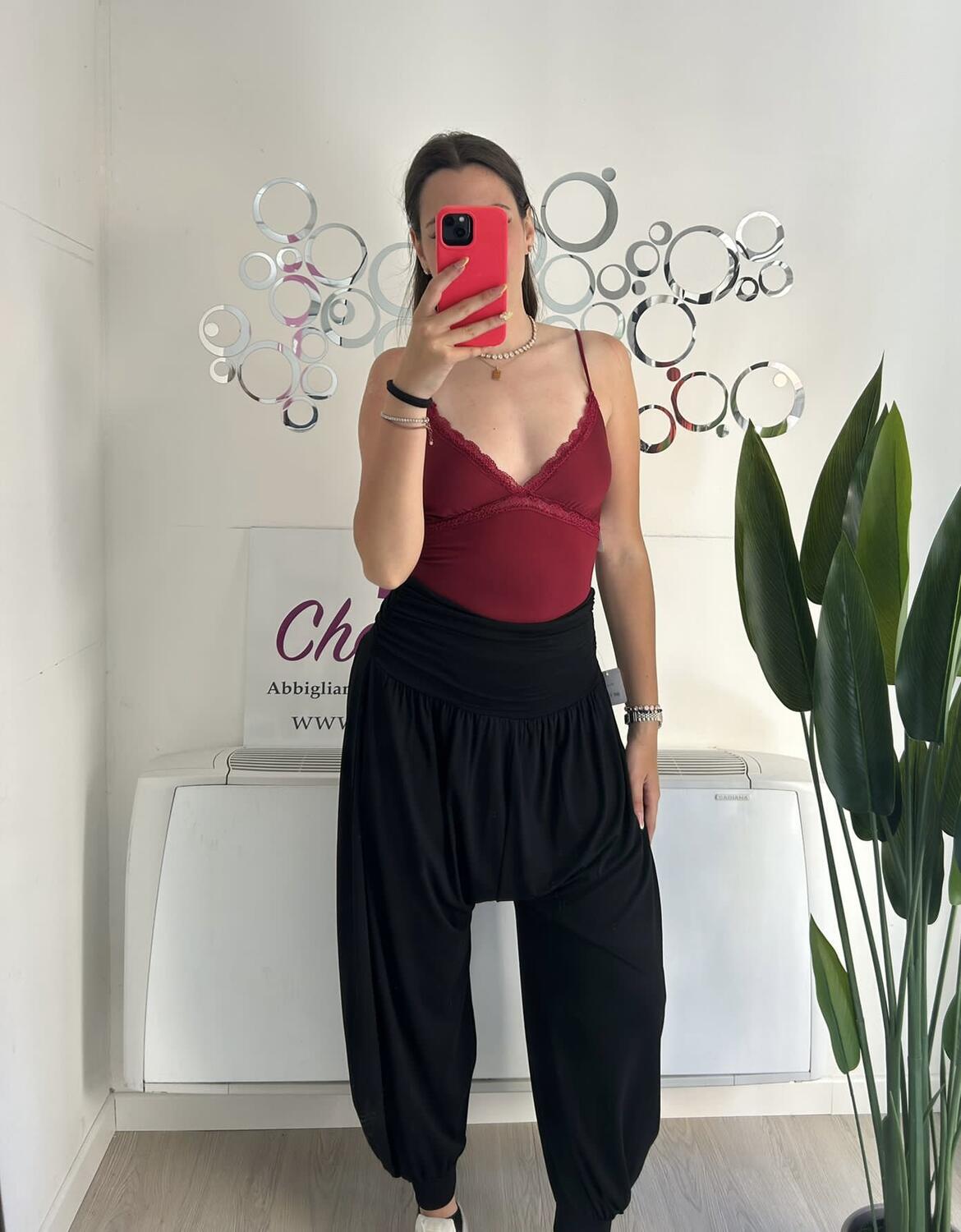NOVITÀ Pantalone in viscosa con cavallo basso