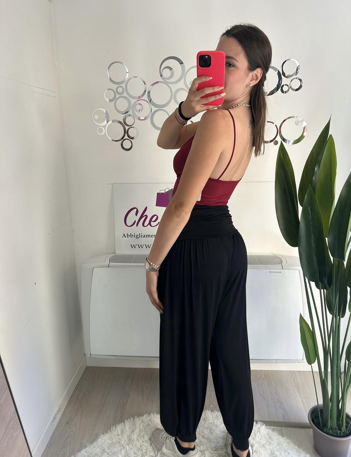 NOVITÀ Pantalone in viscosa con cavallo basso