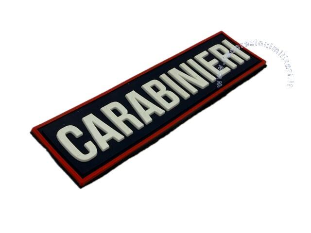 Scritta CARABINIERI in PVC con Velcro - per OP