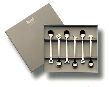 Mepra Evento – Set 6 Cucchiaini Moka in Acciaio Inox 18/10