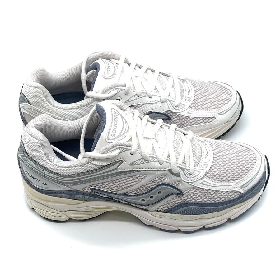 Saucony modello ProGrid Omni 9 bianca e celeste