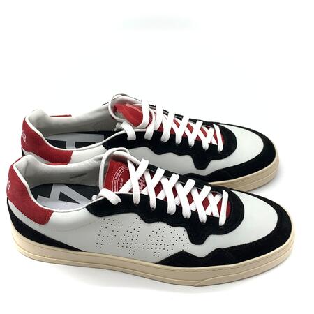 P448 sneaker bianche/rosse/nere modello Bali