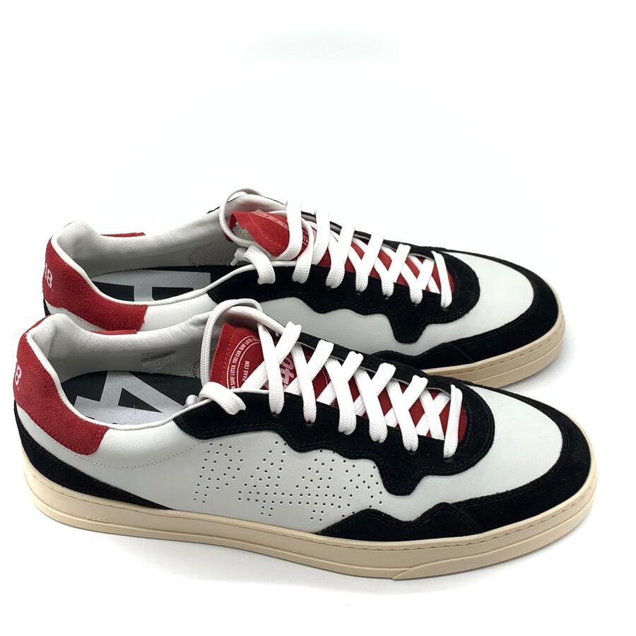 P448 sneaker bianche/rosse/nere modello Bali