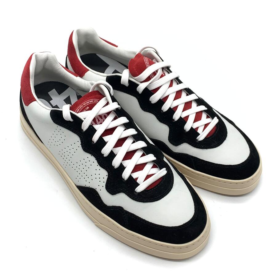 P448 sneaker bianche/rosse/nere modello Bali