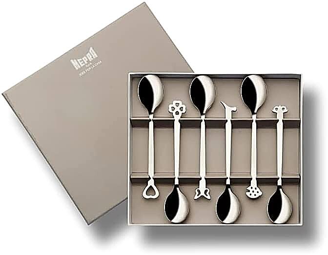 Mepra Evento – Set 6 Cucchiaini Caffè in Acciaio Inox 18/10