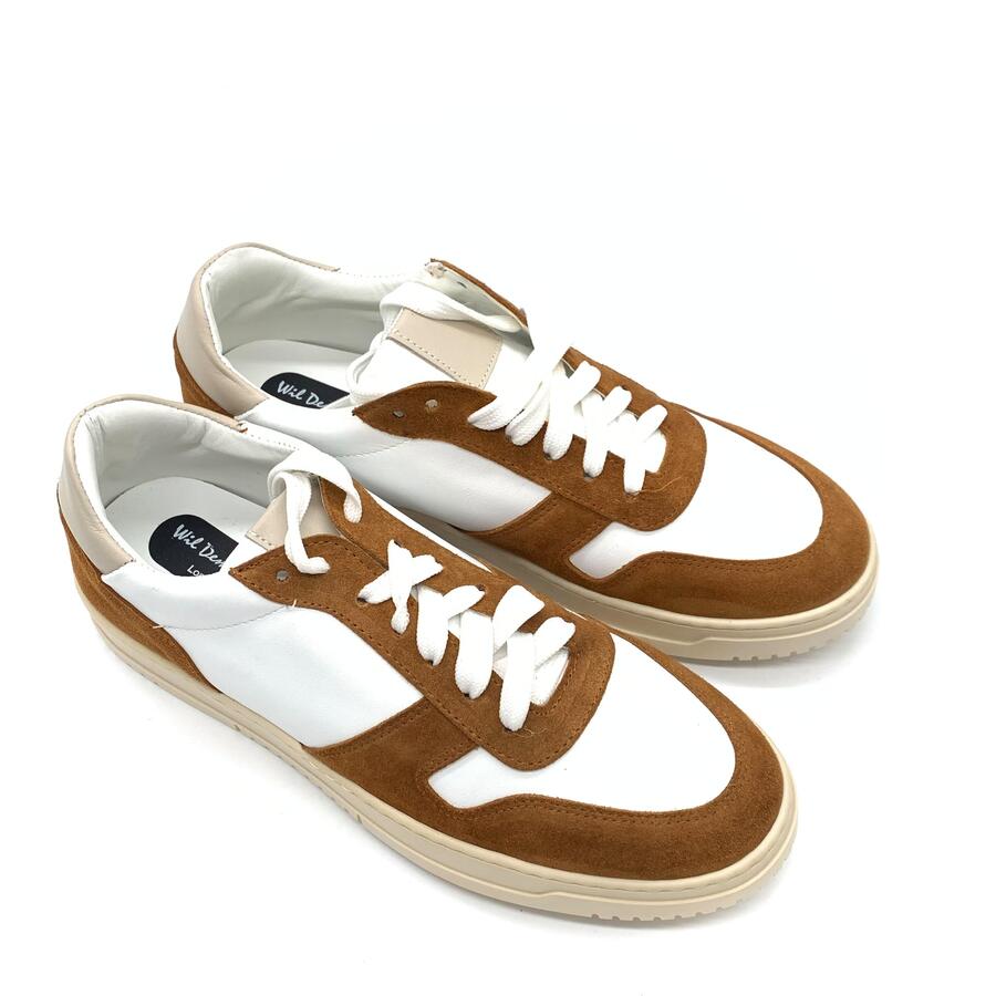 Wil Demulder London Sneakers nere cuoio/bianca