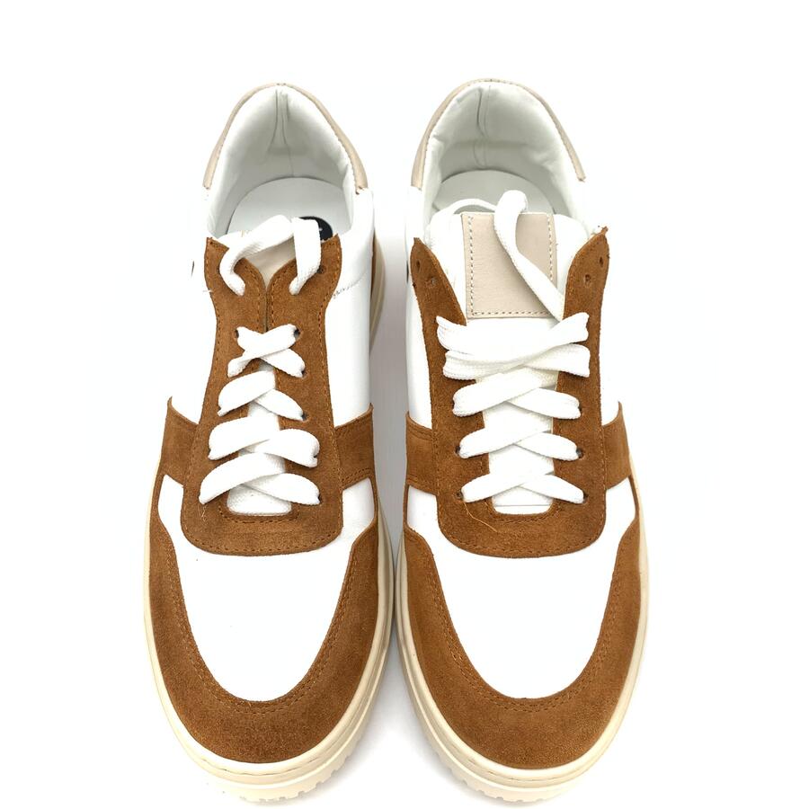 Wil Demulder London Sneakers nere cuoio/bianca