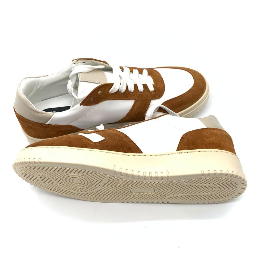 Wil Demulder London Sneakers nere cuoio/bianca