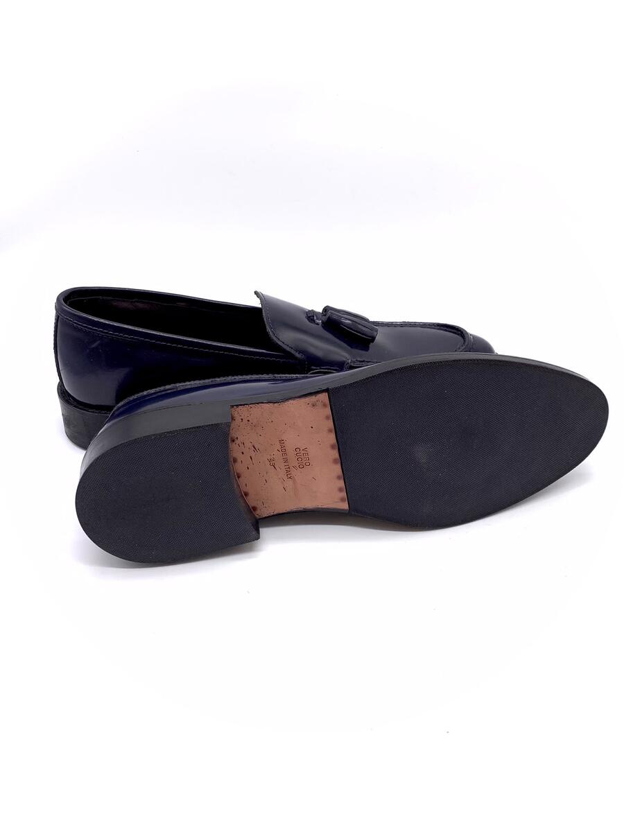 Wil Demulder London Mocassino Mangusta con nappine abrasivato blu