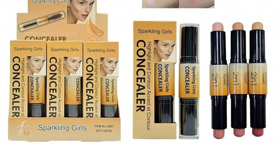 SPARKLING GIRLS 2 IN 1 CORRETTORE + ILLUMINANTE [Conf. da 12 pezzi]
