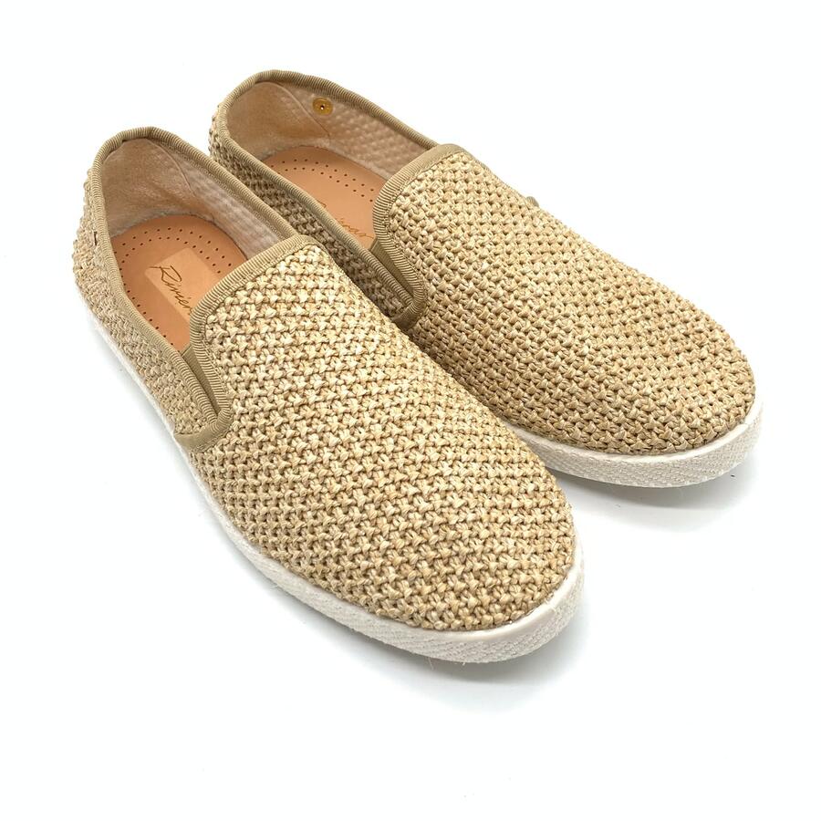 Rivieras espadrillas intrecciata beige modello Nudude 