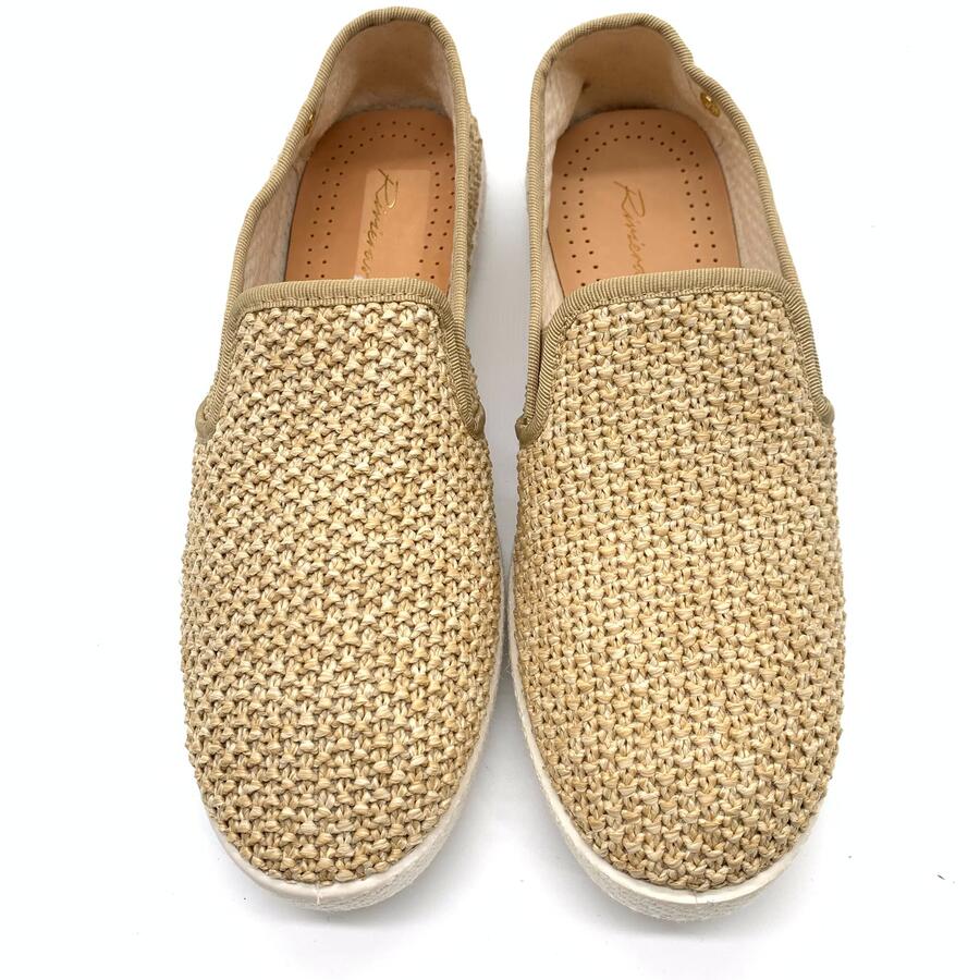 Rivieras espadrillas intrecciata beige modello Nudude 