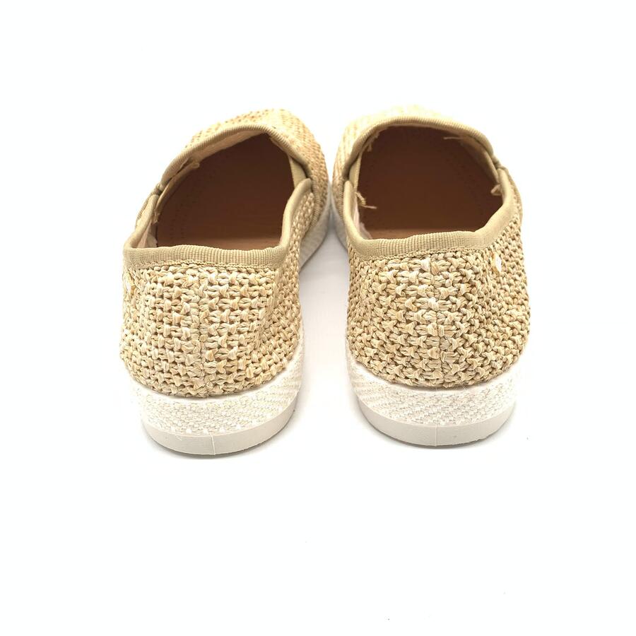 Rivieras espadrillas intrecciata beige modello Nudude 