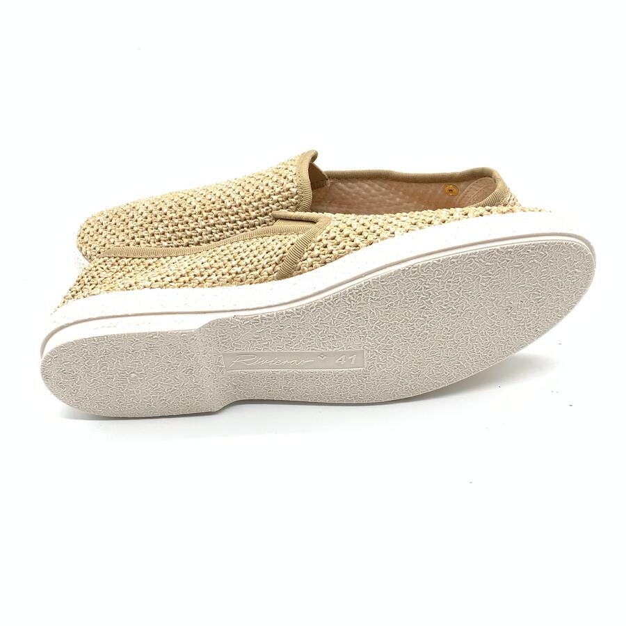 Rivieras espadrillas intrecciata beige modello Nudude 