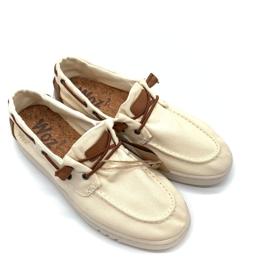 Woz? Mocassino in tela beige George