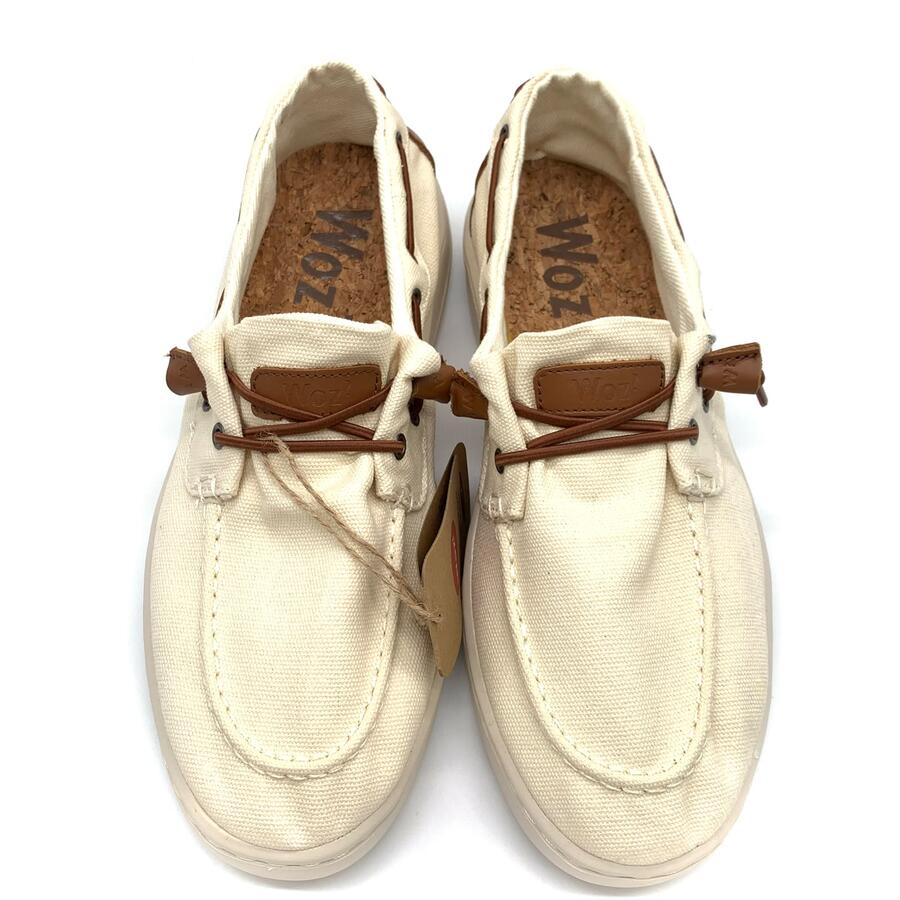 Woz? Mocassino in tela beige George