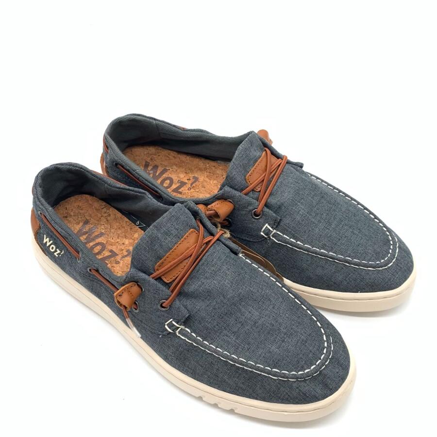 Woz? Mocassino in tela denim George 