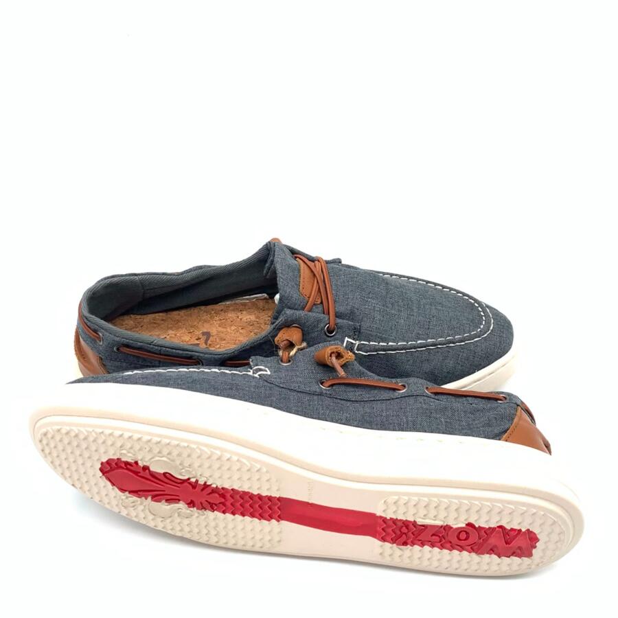 Woz? Mocassino in tela denim George 