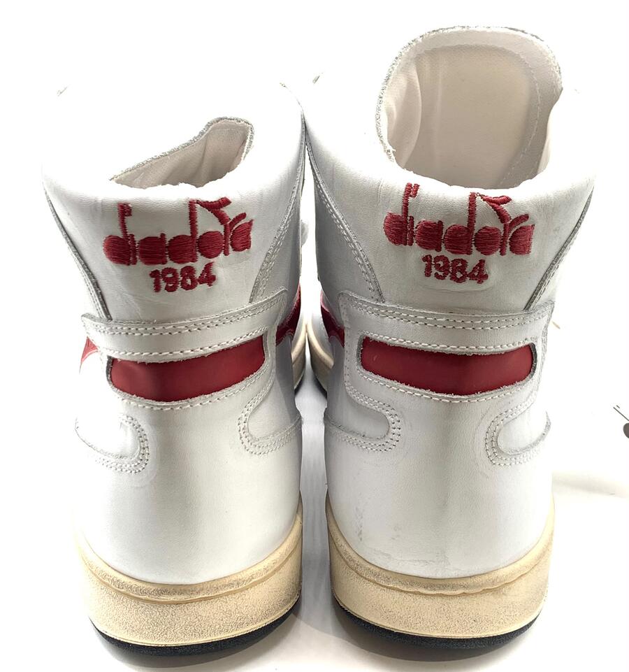 Diadora heritage mi basket used white/garnet