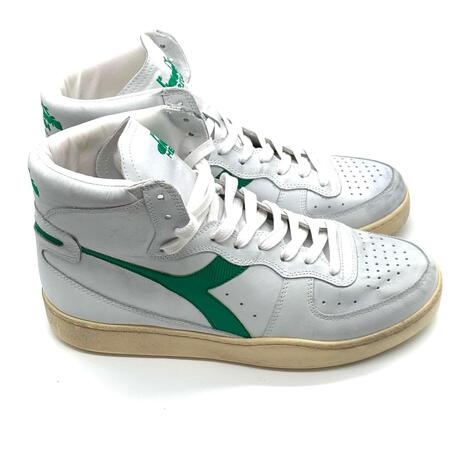 Diadora heritage mi basket used white/verdant green