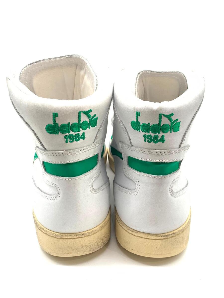 Diadora heritage mi basket used white/verdant green