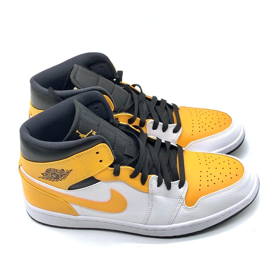 Jordan 1 Mid University Gold-black 