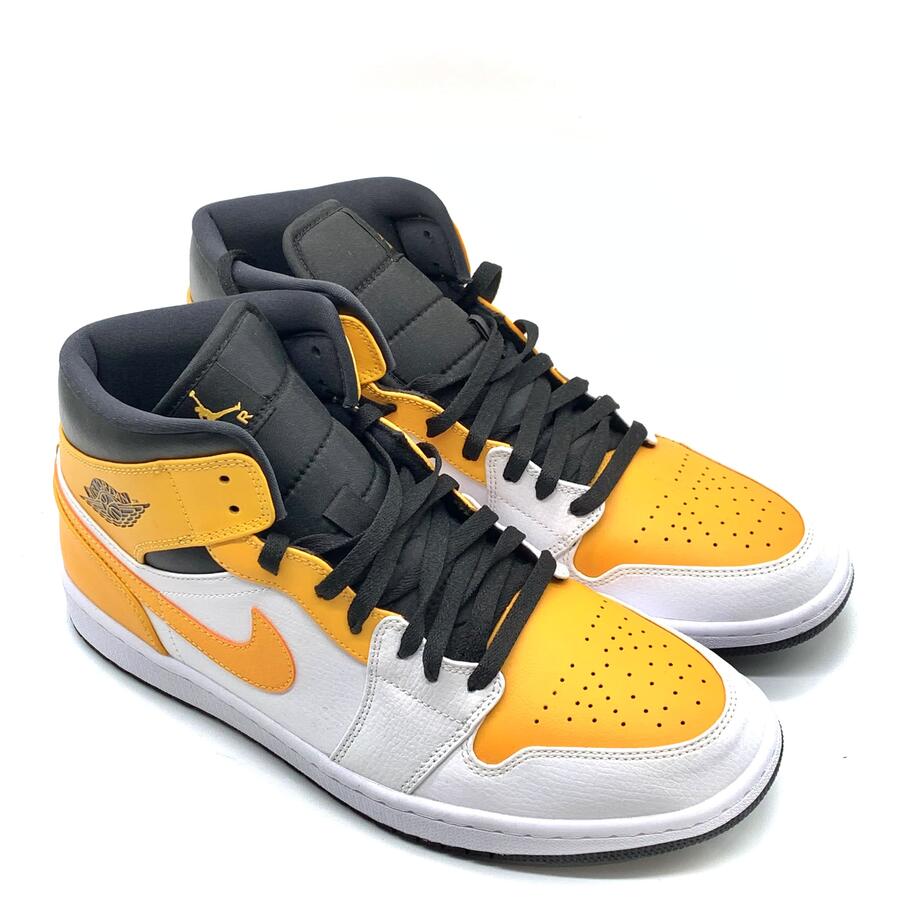Jordan 1 Mid University Gold-black 