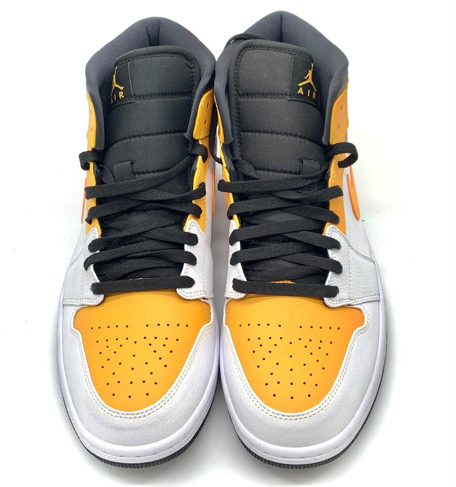 Jordan 1 Mid University Gold-black 