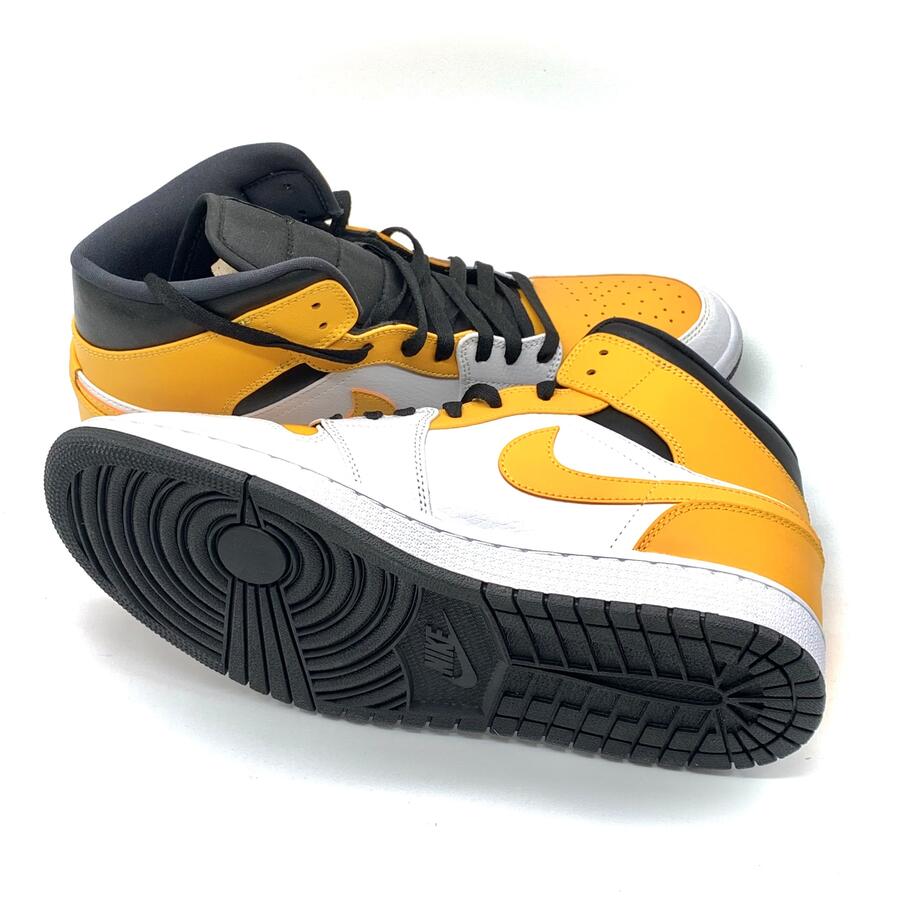 Jordan 1 Mid University Gold-black 