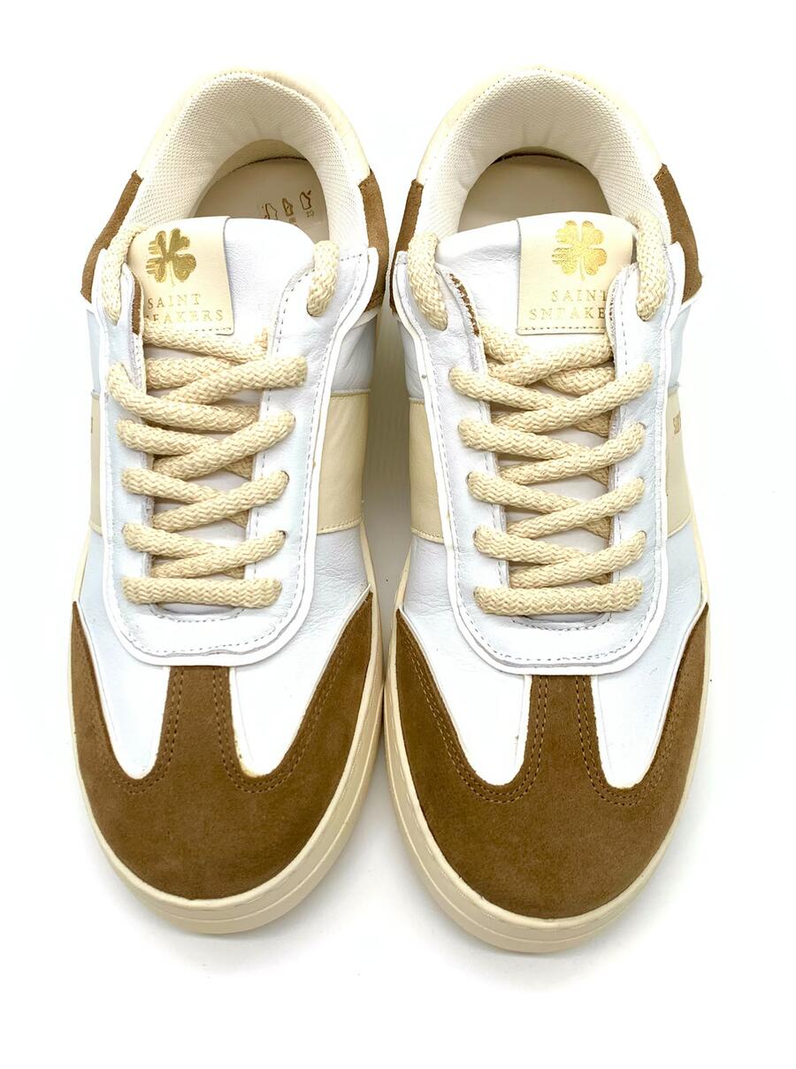 Saint Sneakers bianca/Tabacco