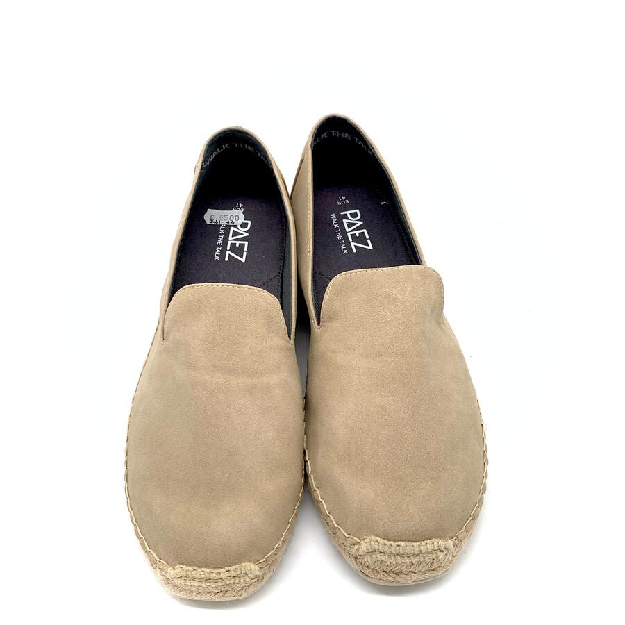 Paez espadrillas vegan suede sand