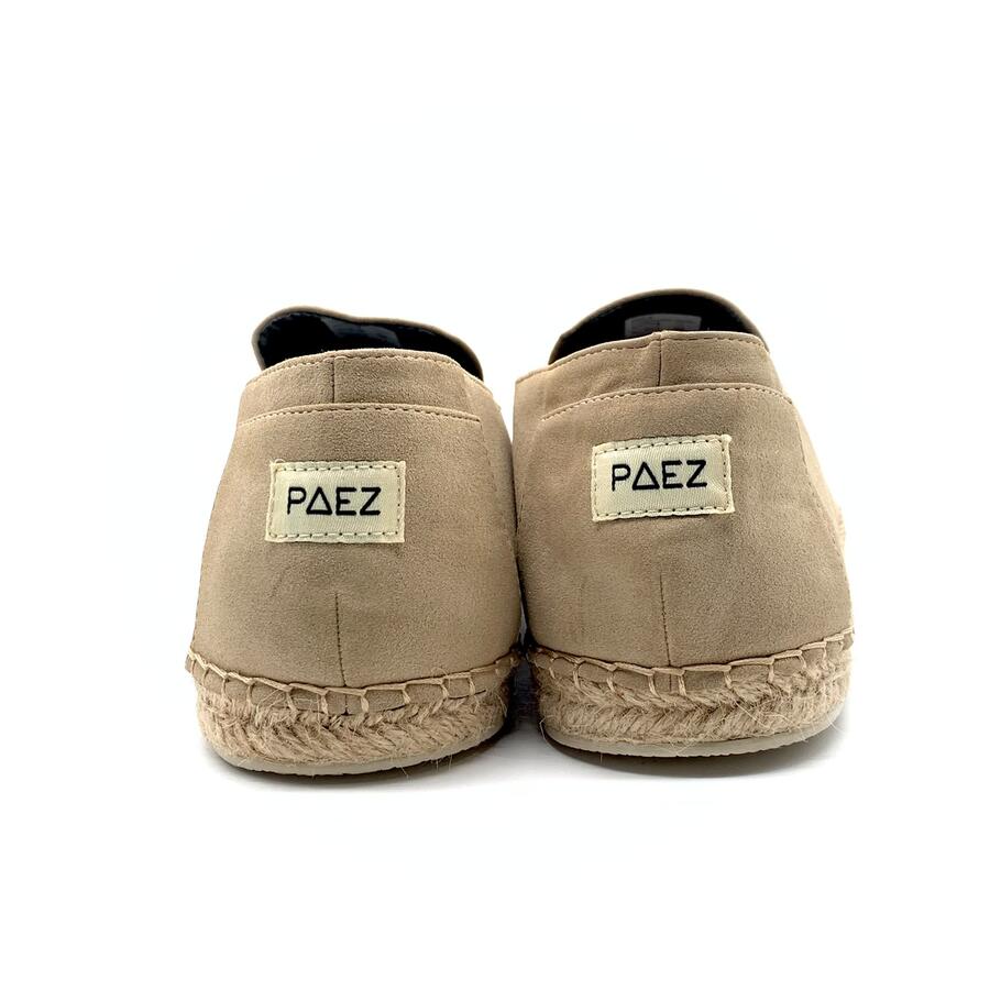 Paez espadrillas vegan suede sand