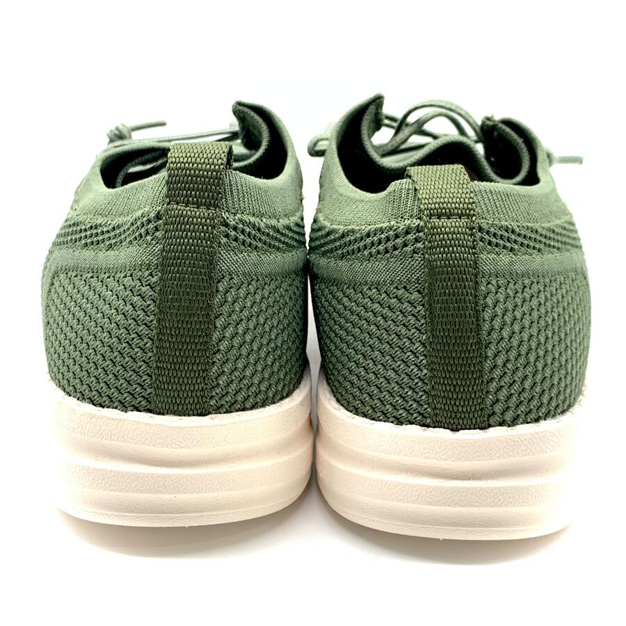 Wil Demulder london in maglia verde slip-on con lacci elastici 