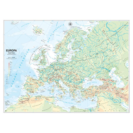 Cartina Geografica Scolastica EUROPA 132 x 99 cm BELLETTI