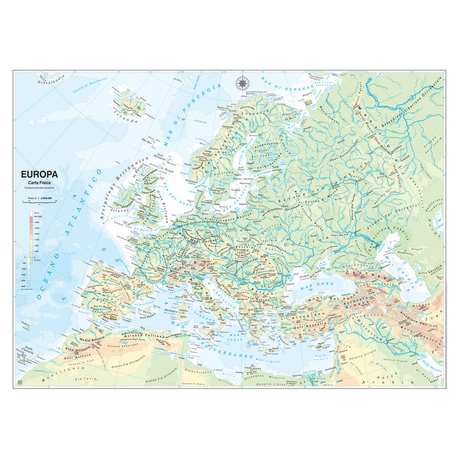 Cartina Geografica Scolastica EUROPA 132 x 99 cm BELLETTI
