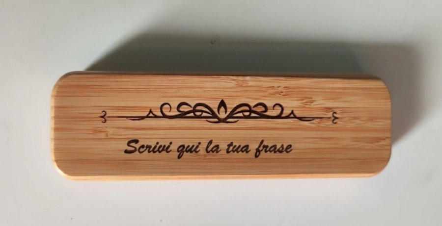 Set penna stilografica e penna a sfera con cofanetto in legno personalizzabile