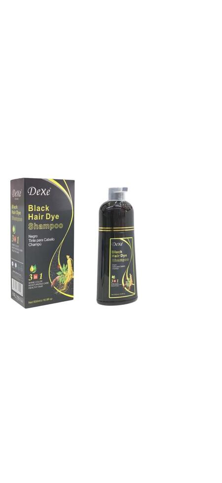DEXE BLACK HAIR DYE SHAMPOO NEGRO 3 IN 1 DA 500 ML [Conf. da 6 pezzi]