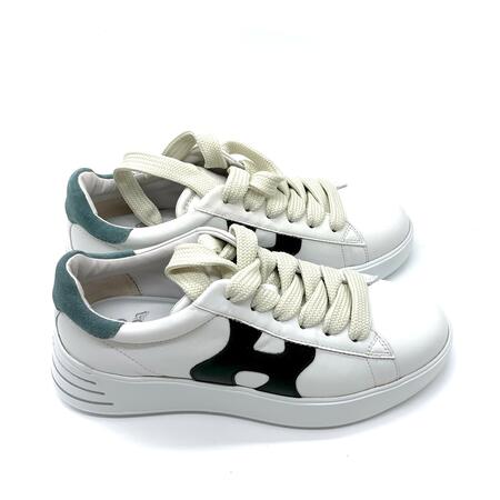 Hogan Rebel verde/bianca retro suede verde
