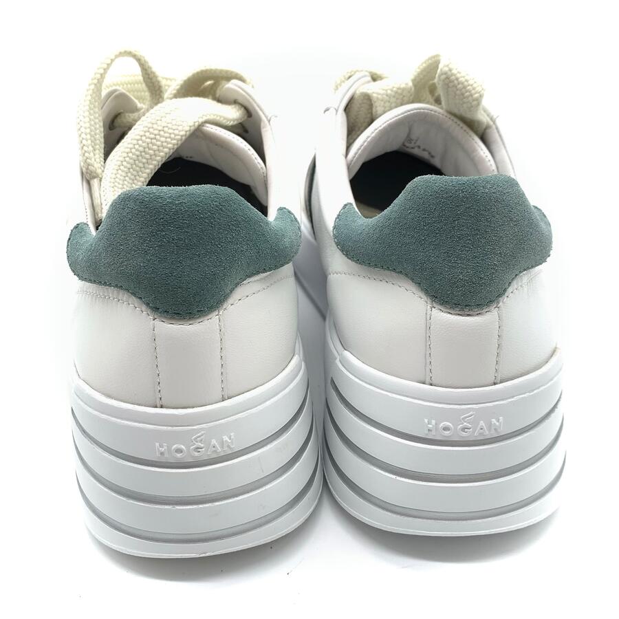 Hogan Rebel verde/bianca retro suede verde
