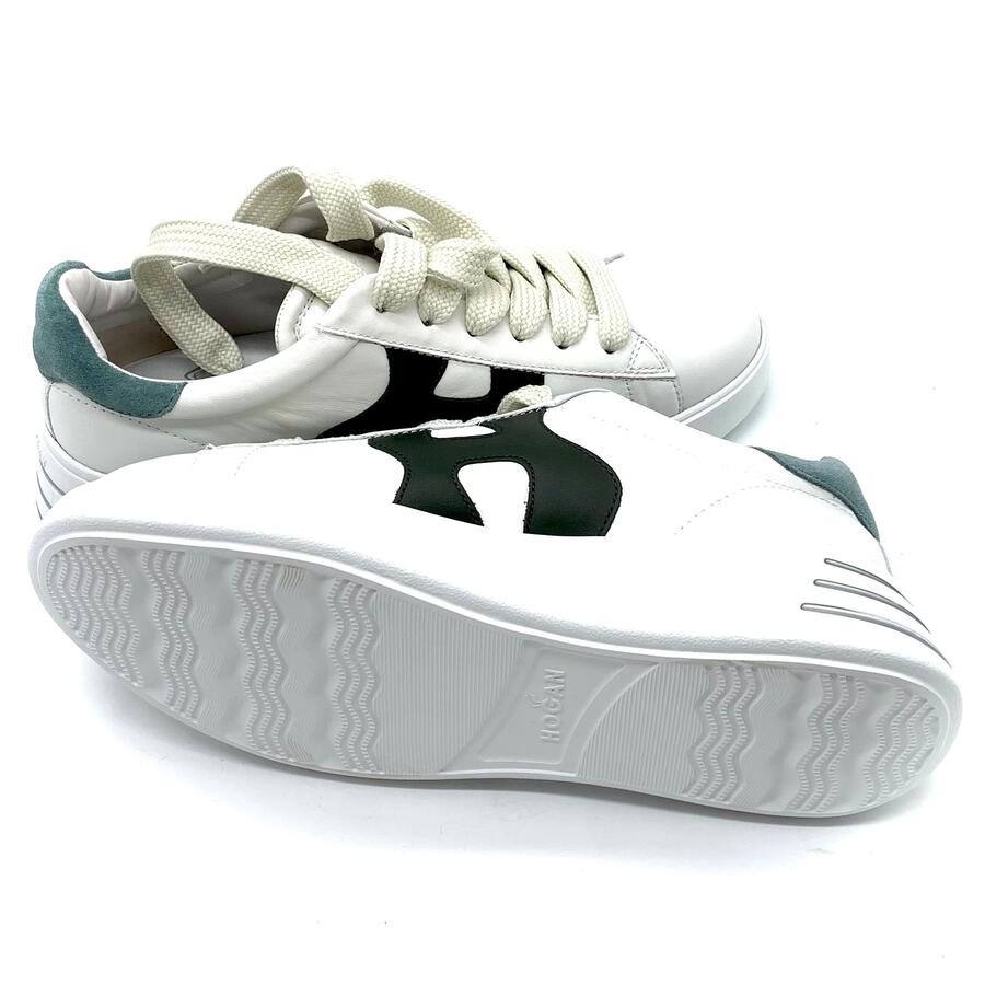 Hogan Rebel verde/bianca retro suede verde