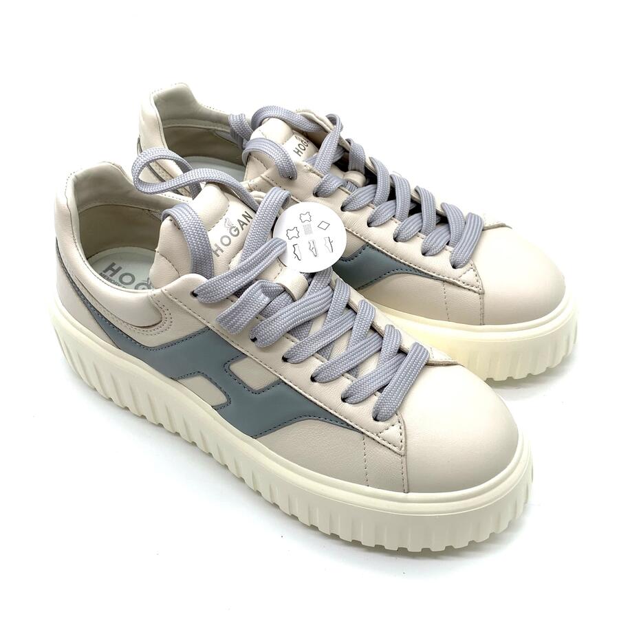 Hogan H-Stripes ivory/azzurro