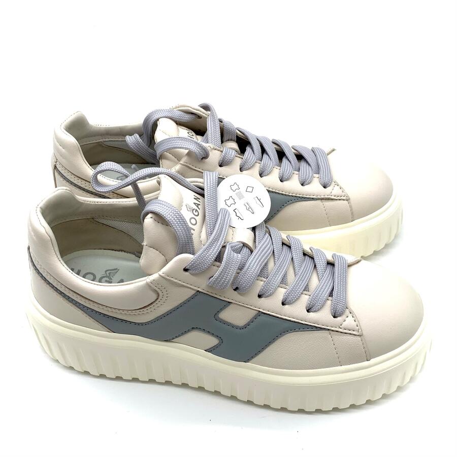 Hogan H-Stripes ivory/azzurro