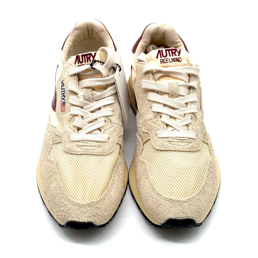 Autry Reelwind Low in nylon e suede color écru e rubwine
