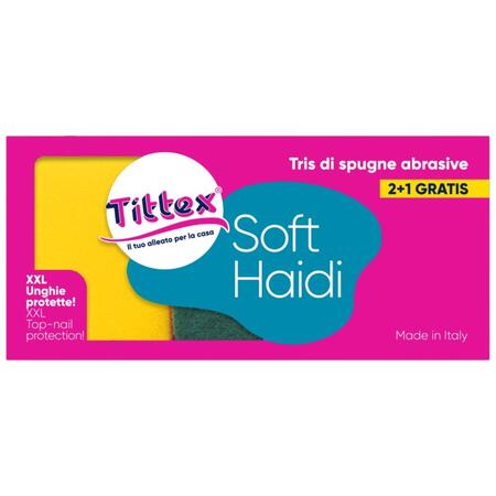 TITTEX SPUGNA HAIDI 3 PEZZI (Confezione da 10 pezzi) 