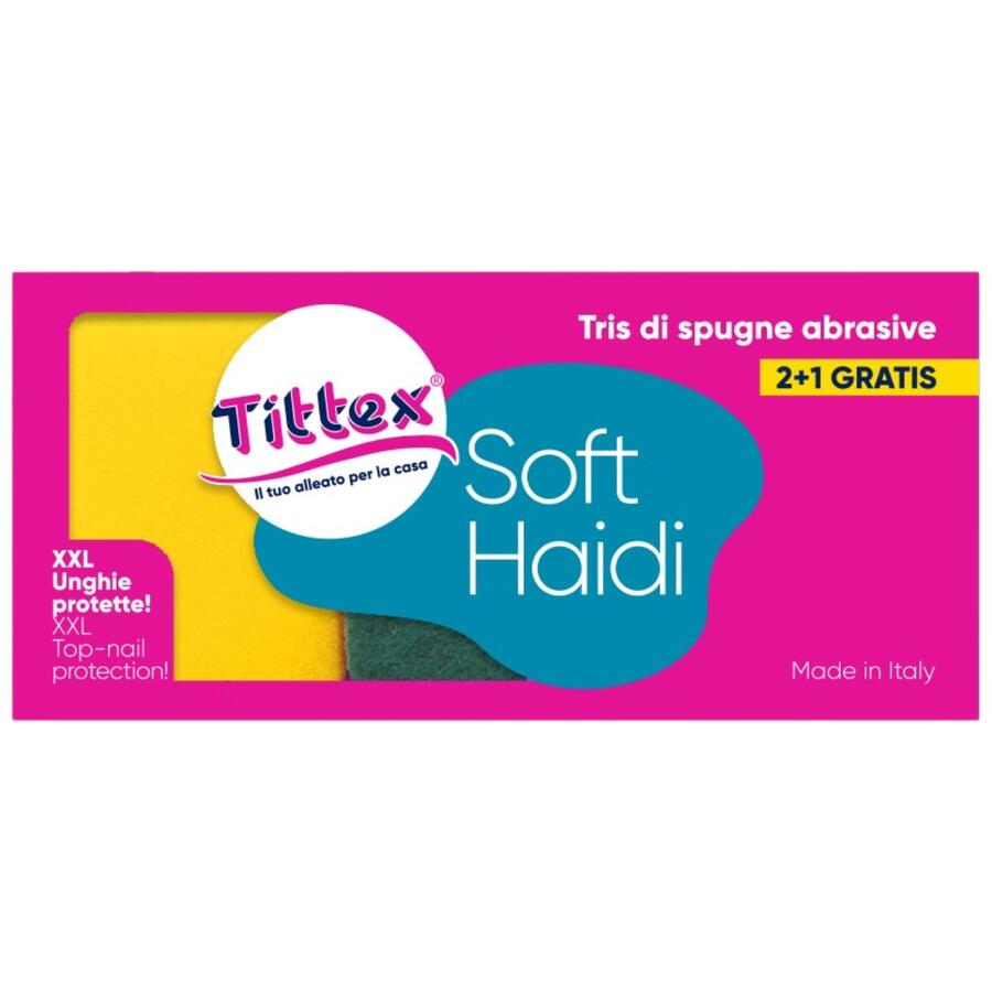 TITTEX SPUGNA HAIDI 3 PEZZI (Confezione da 10 pezzi) 
