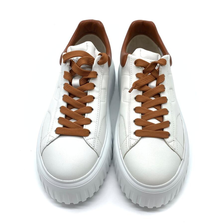 Hogan H Stripes bianco/cuoio